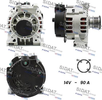 Sidat A12VA0271A2 - Alternatore www.autoricambit.com