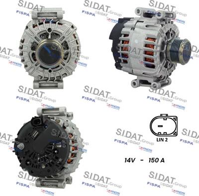 Sidat A12VA0748 - Alternatore www.autoricambit.com