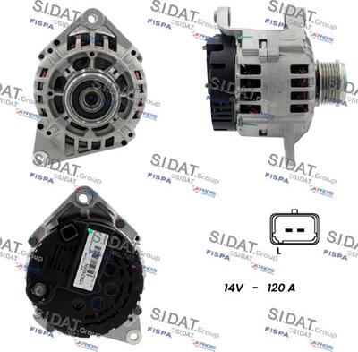 Sidat A12VA1170 - Alternatore www.autoricambit.com