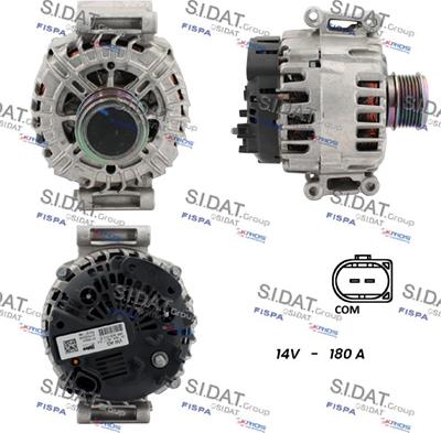 Sidat A12VA1273 - Alternatore www.autoricambit.com