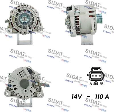 Sidat A12VS0466A2 - Alternatore www.autoricambit.com