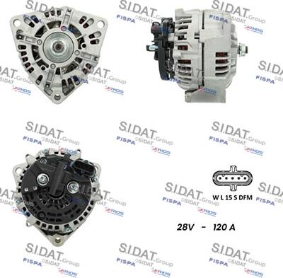 Sidat A24BH0044 - Alternatore www.autoricambit.com