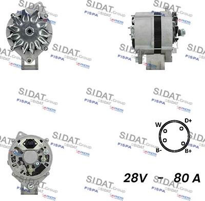 Sidat A24BH0061A2 - Alternatore www.autoricambit.com