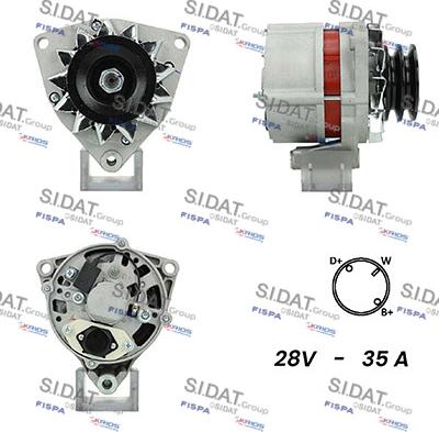 Sidat A24BH0003A2 - Alternatore www.autoricambit.com