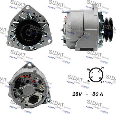 Sidat A24BH0032A2 - Alternatore www.autoricambit.com