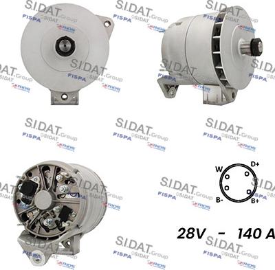 Sidat A24BH0037A2 - Alternatore www.autoricambit.com