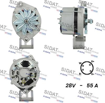 Sidat A24BH0152A2 - Alternatore www.autoricambit.com