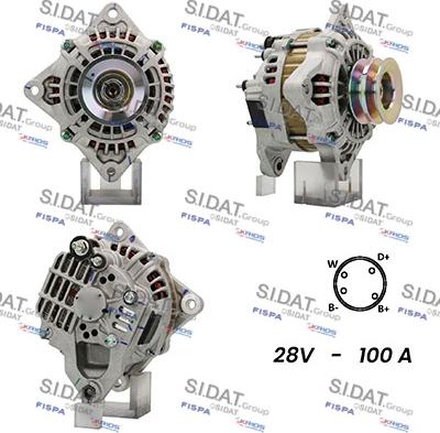 Sidat A24MH0108A2 - Alternatore www.autoricambit.com