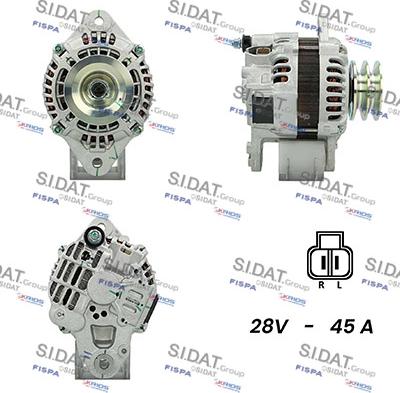 Sidat A24MH0119A2 - Alternatore www.autoricambit.com