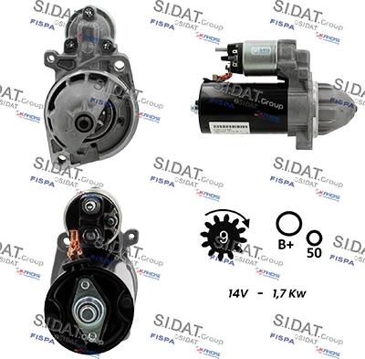 Sidat S12BH0950 - Motorino d'avviamento www.autoricambit.com