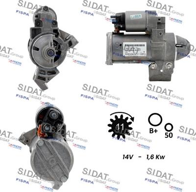 Sidat S12BH0920 - Motorino d'avviamento www.autoricambit.com