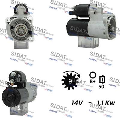 Sidat S12BH0440A2 - Motorino d'avviamento www.autoricambit.com