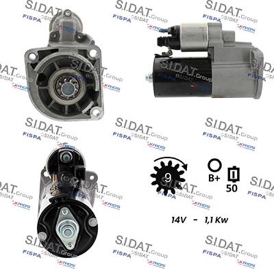 Sidat S12BH0440 - Motorino d'avviamento www.autoricambit.com