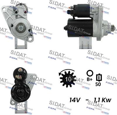 Sidat S12BH0441A2 - Motorino d'avviamento www.autoricambit.com