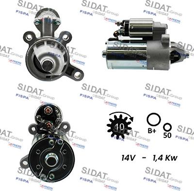 Sidat S12BH0480A2 - Motorino d'avviamento www.autoricambit.com