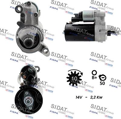 Sidat S12BH0425 - Motorino d'avviamento www.autoricambit.com