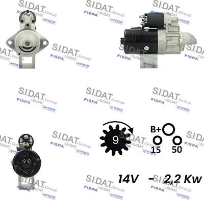 Sidat S12BH0426A2 - Motorino d'avviamento www.autoricambit.com