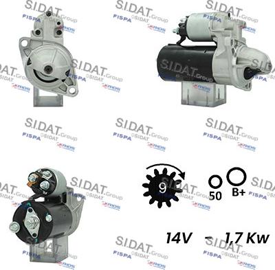 Sidat S12BH0535A2 - Motorino d'avviamento www.autoricambit.com