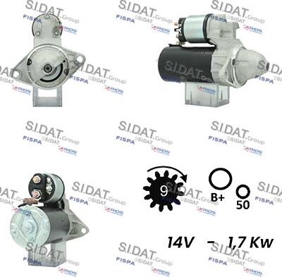 Sidat S12BH0533A2 - Motorino d'avviamento www.autoricambit.com