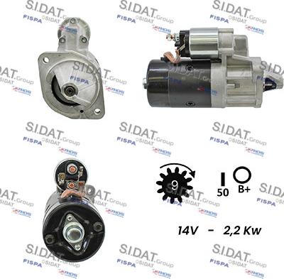 Sidat S12BH0570A2 - Motorino d'avviamento www.autoricambit.com