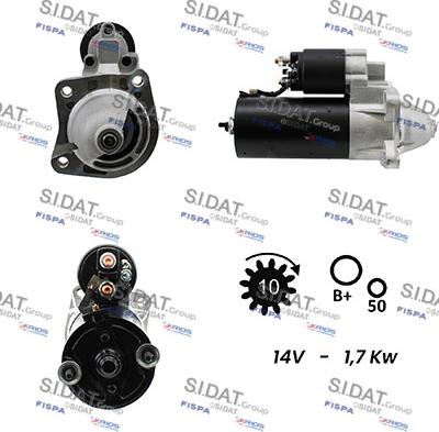 Sidat S12BH0692A2 - Motorino d'avviamento www.autoricambit.com