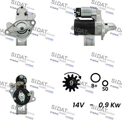 Sidat S12BH0644A2 - Motorino d'avviamento www.autoricambit.com