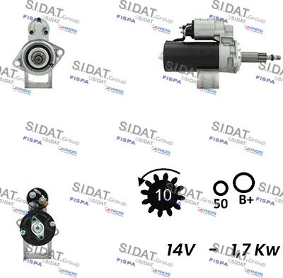 Sidat S12BH0656A2 - Motorino d'avviamento www.autoricambit.com