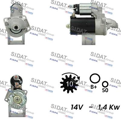 Sidat S12BH0665A2 - Motorino d'avviamento www.autoricambit.com