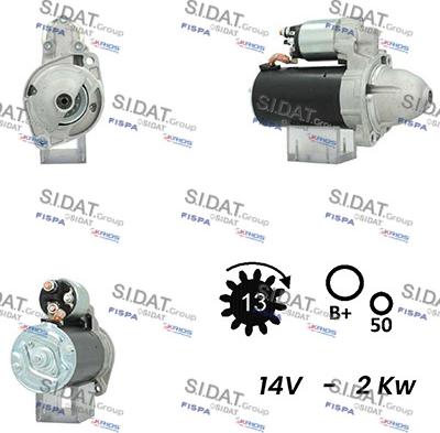 Sidat S12BH0680A2 - Motorino d'avviamento www.autoricambit.com