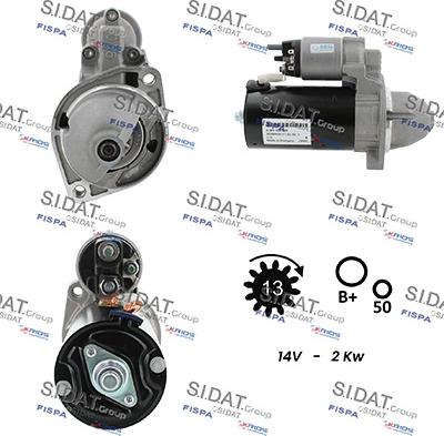 Sidat S12BH0680 - Motorino d'avviamento www.autoricambit.com