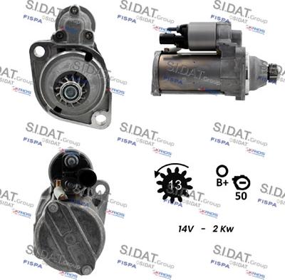 Sidat S12BH0633 - Motorino d'avviamento www.autoricambit.com