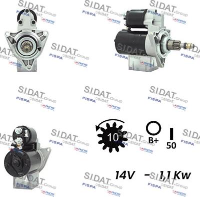 Sidat S12BH0625A2 - Motorino d'avviamento www.autoricambit.com