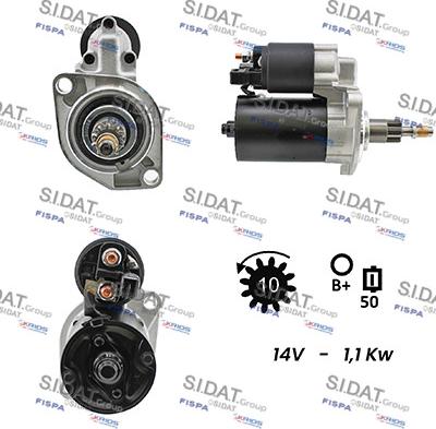 Sidat S12BH0623A2 - Motorino d'avviamento www.autoricambit.com