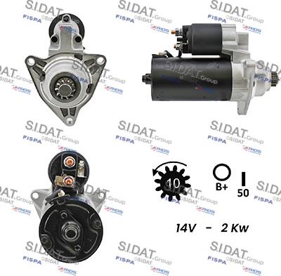 Sidat S12BH0622A2 - Motorino d'avviamento www.autoricambit.com