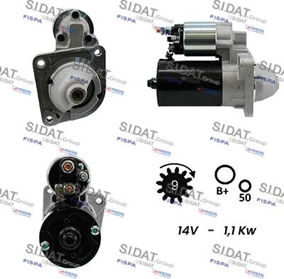 Sidat S12BH0099A2 - Motorino d'avviamento www.autoricambit.com