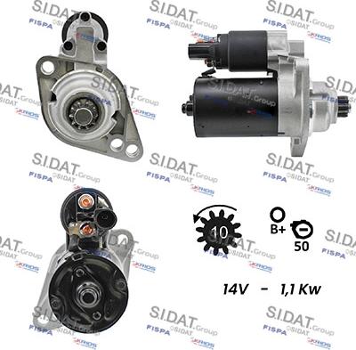 Sidat S12BH0094A2 - Motorino d'avviamento www.autoricambit.com