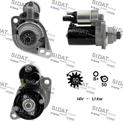 Sidat S12BH0094 - Motorino d'avviamento www.autoricambit.com