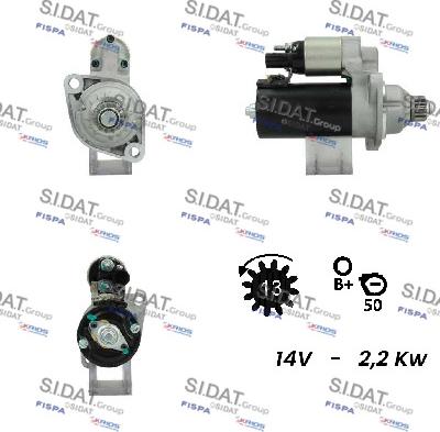 Sidat S12BH0096 - Motorino d'avviamento www.autoricambit.com