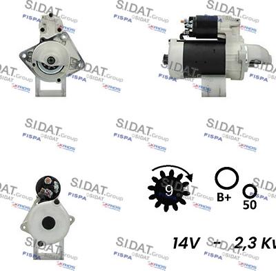 Sidat S12BH0098A2 - Motorino d'avviamento www.autoricambit.com