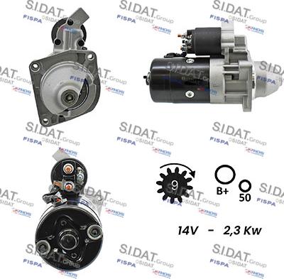 Sidat S12BH0097A2 - Motorino d'avviamento www.autoricambit.com