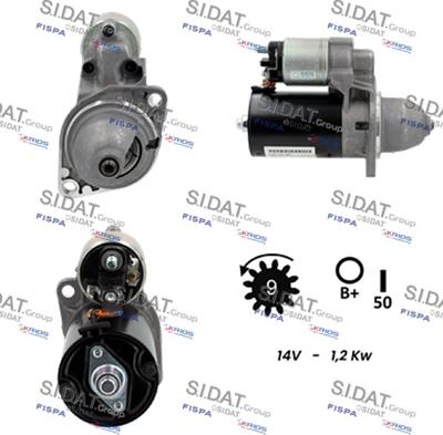 Sidat S12BH0065 - Motorino d'avviamento www.autoricambit.com