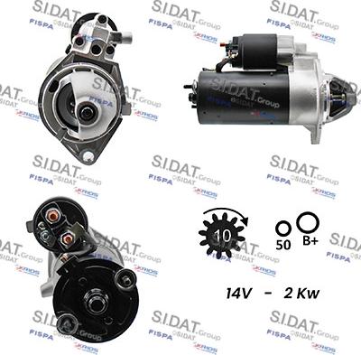 Sidat S12BH0066A2 - Motorino d'avviamento www.autoricambit.com