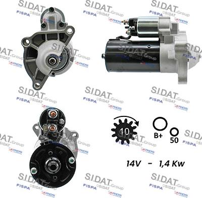 Sidat S12BH0005A2 - Motorino d'avviamento www.autoricambit.com