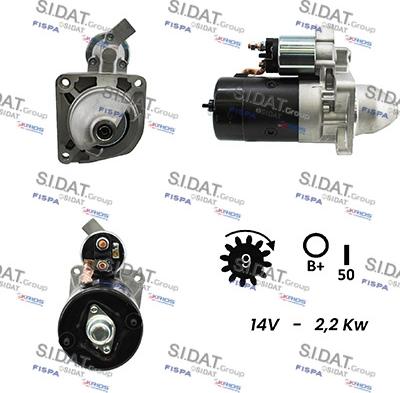 Sidat S12BH0083A2 - Motorino d'avviamento www.autoricambit.com