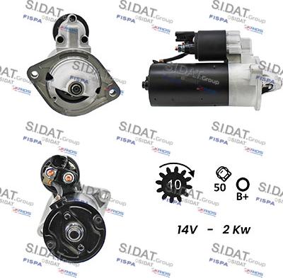 Sidat S12BH0087A2 - Motorino d'avviamento www.autoricambit.com