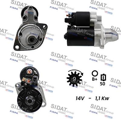 Sidat S12BH0070A2 - Motorino d'avviamento www.autoricambit.com