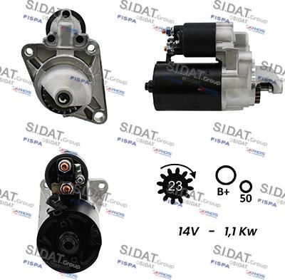 Sidat S12BH0192A2 - Motorino d'avviamento www.autoricambit.com