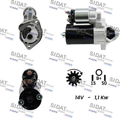 Sidat S12BH0140A2 - Motorino d'avviamento www.autoricambit.com