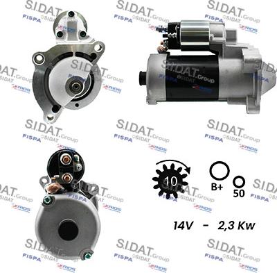 Sidat S12BH0141A2 - Motorino d'avviamento www.autoricambit.com