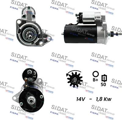 Sidat S12BH0142A2 - Motorino d'avviamento www.autoricambit.com